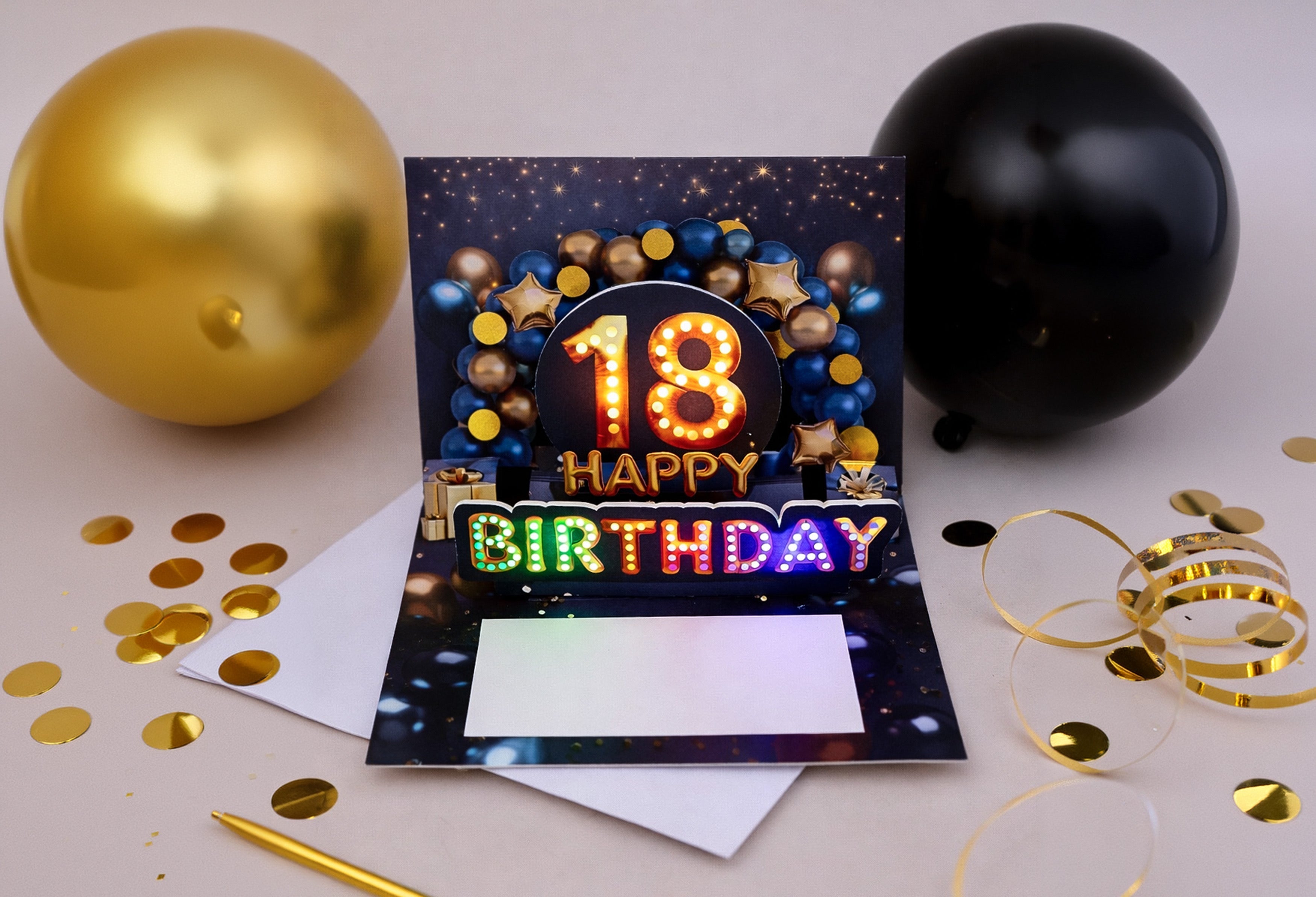 Pop up Geburtstagskarte 18