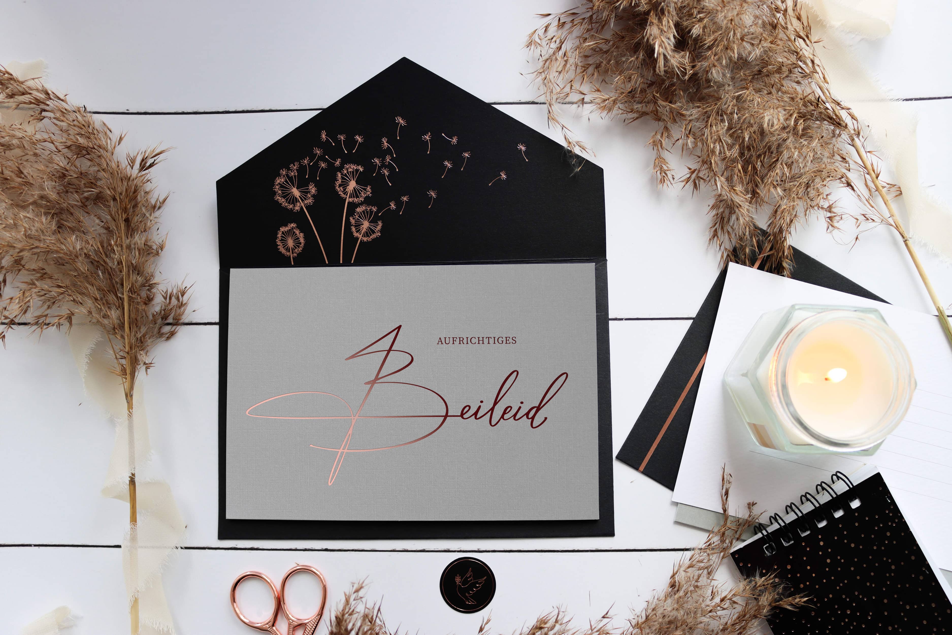 Beileidskarte GREY