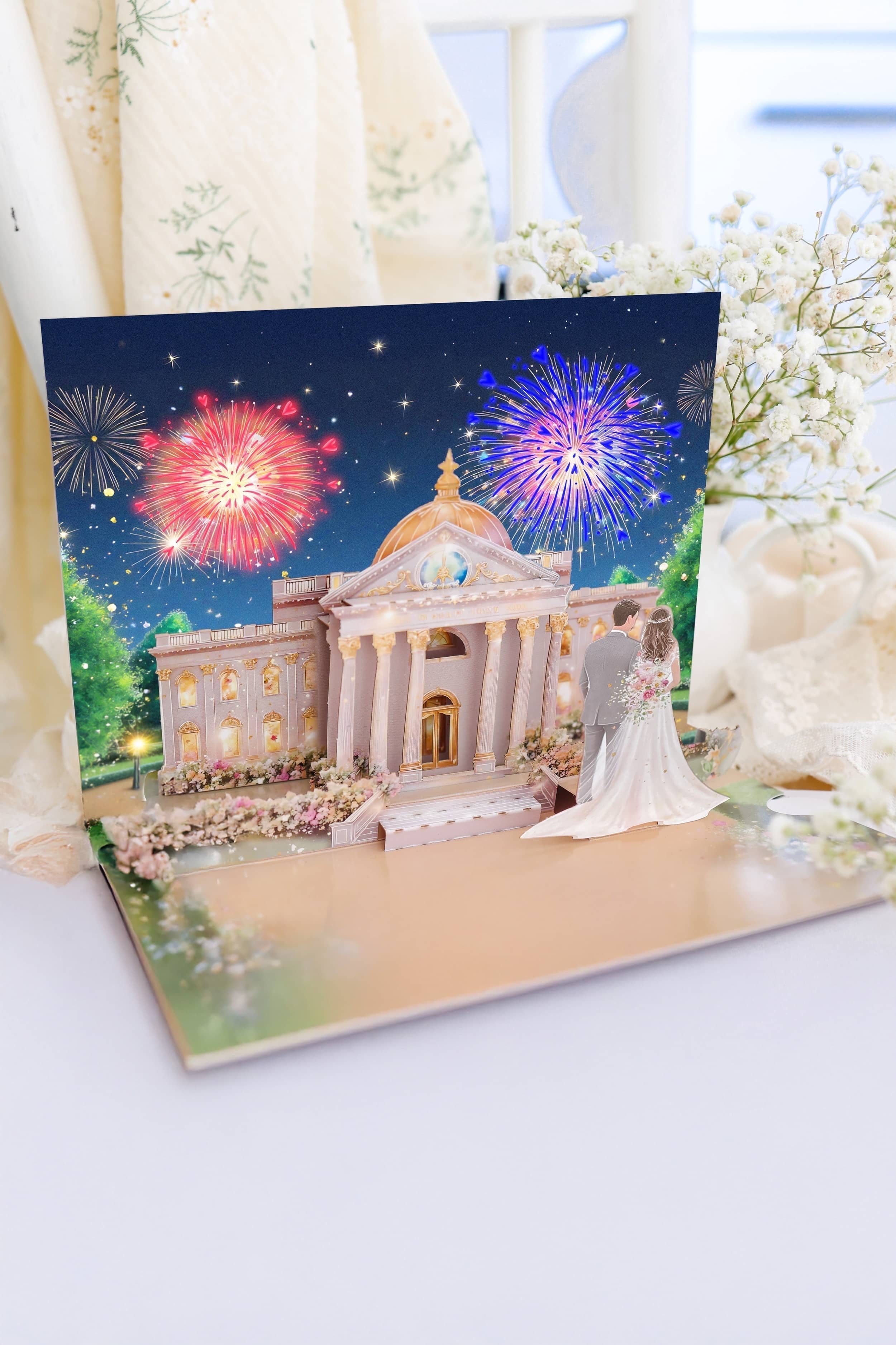 Pop up Hochzeitskarte