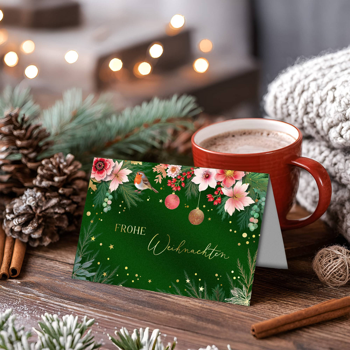 Weihnachtskarte Elegant