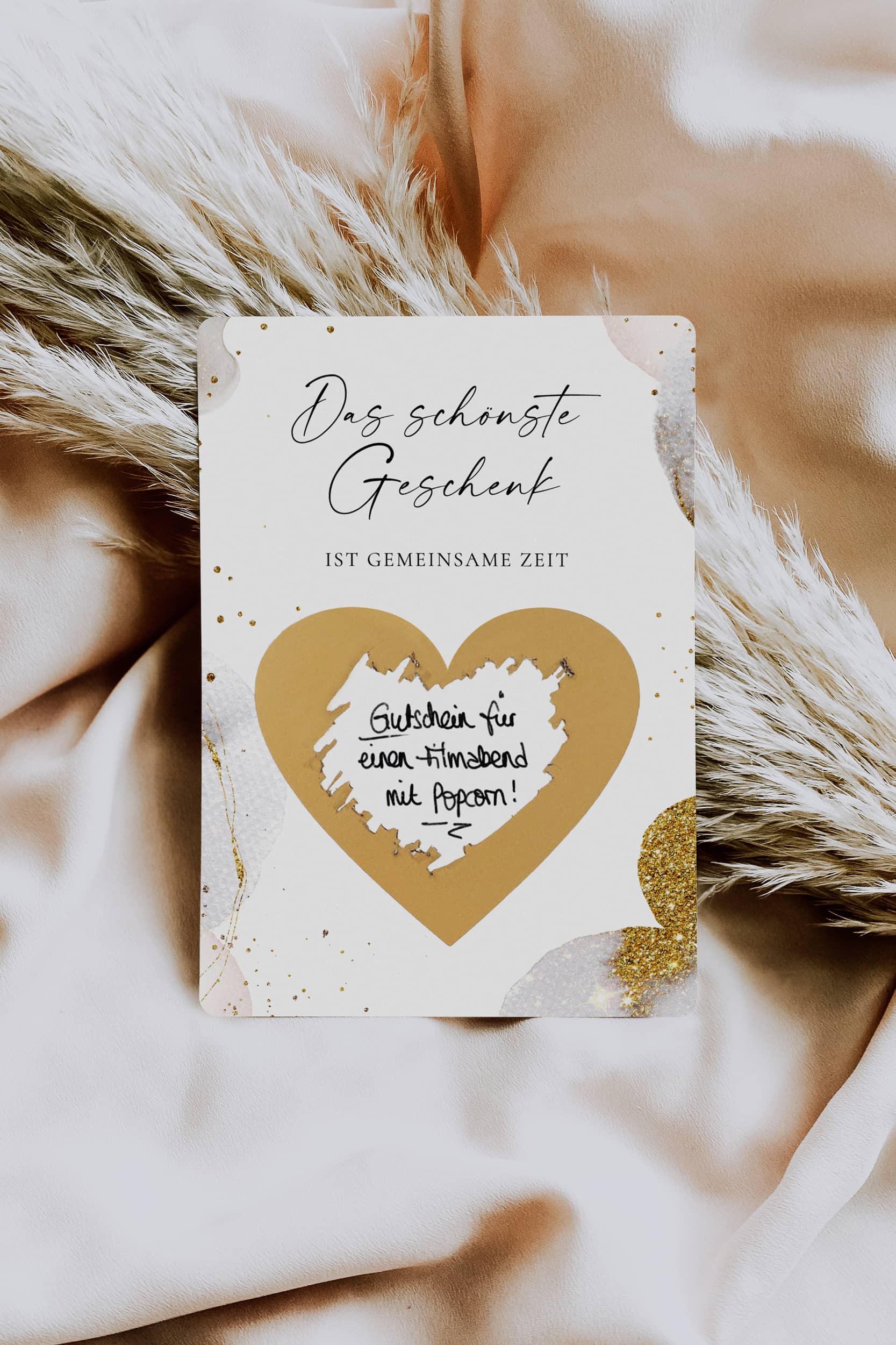Rubbellose selbst machen Rubbelkarte zum Selbst beschreiben