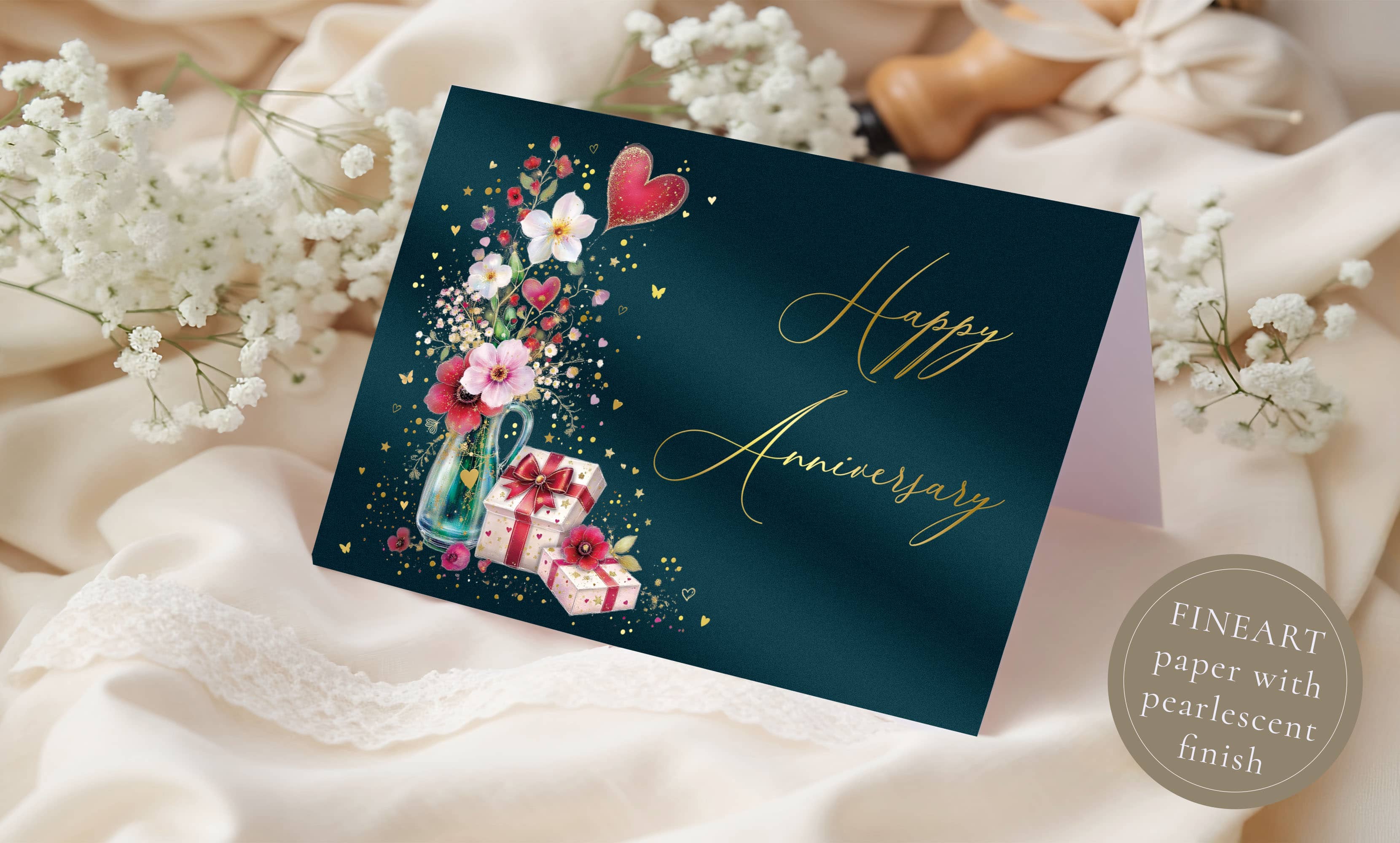 Les meilleures félicitations pour le mariage Carte de mariage GRIS