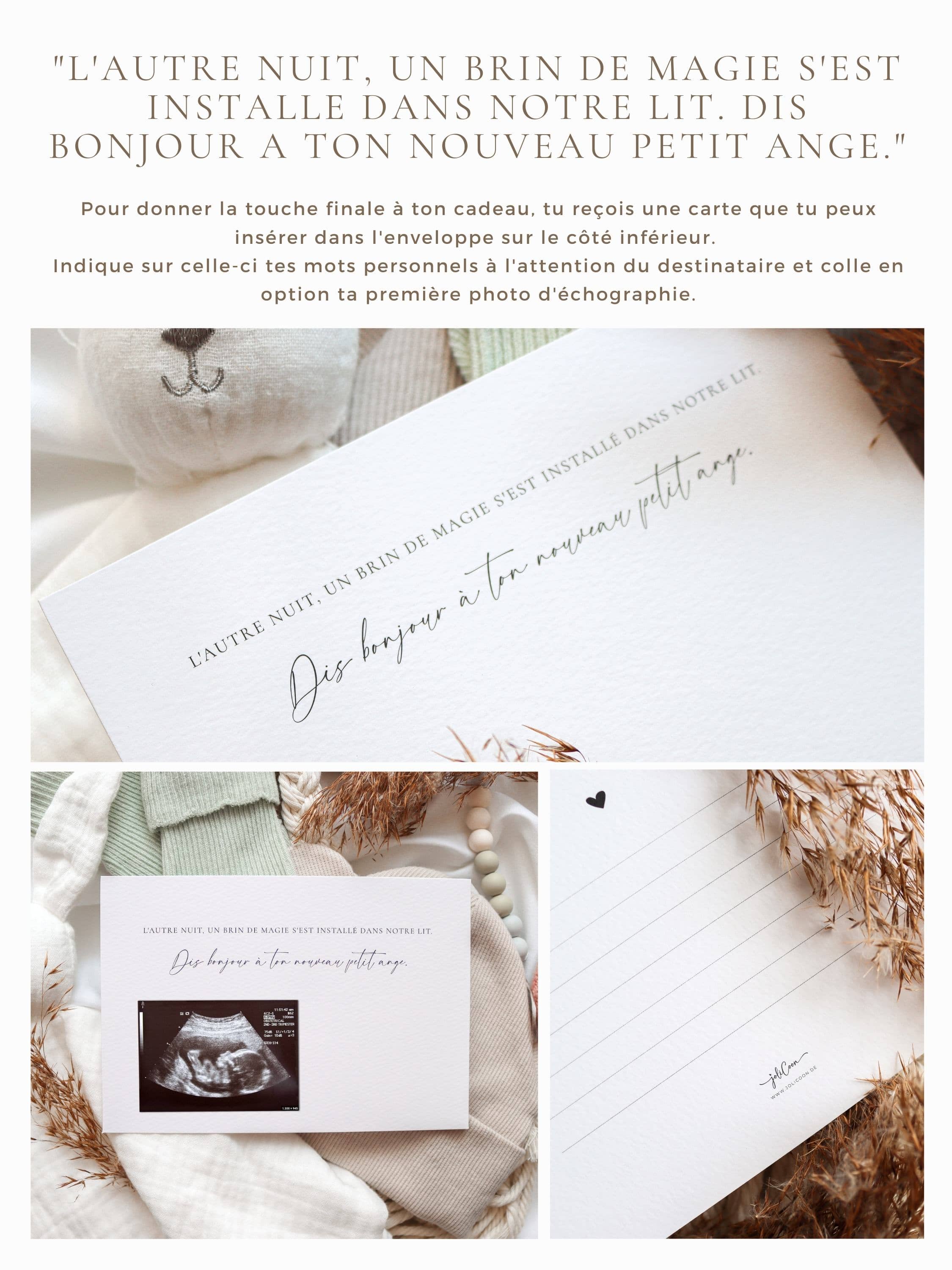 Publicité la grossesse - Cartes en bois