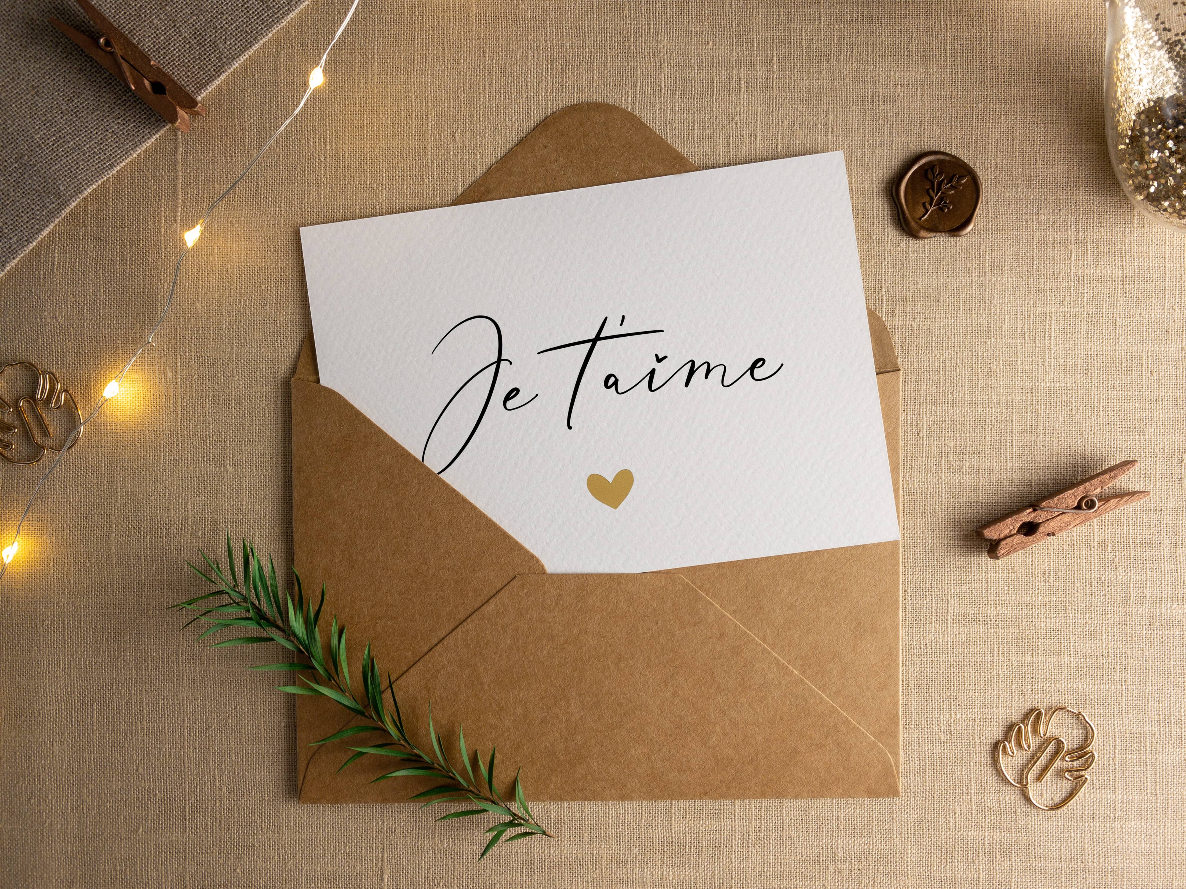 Je t'aime Carte - JoliCoon