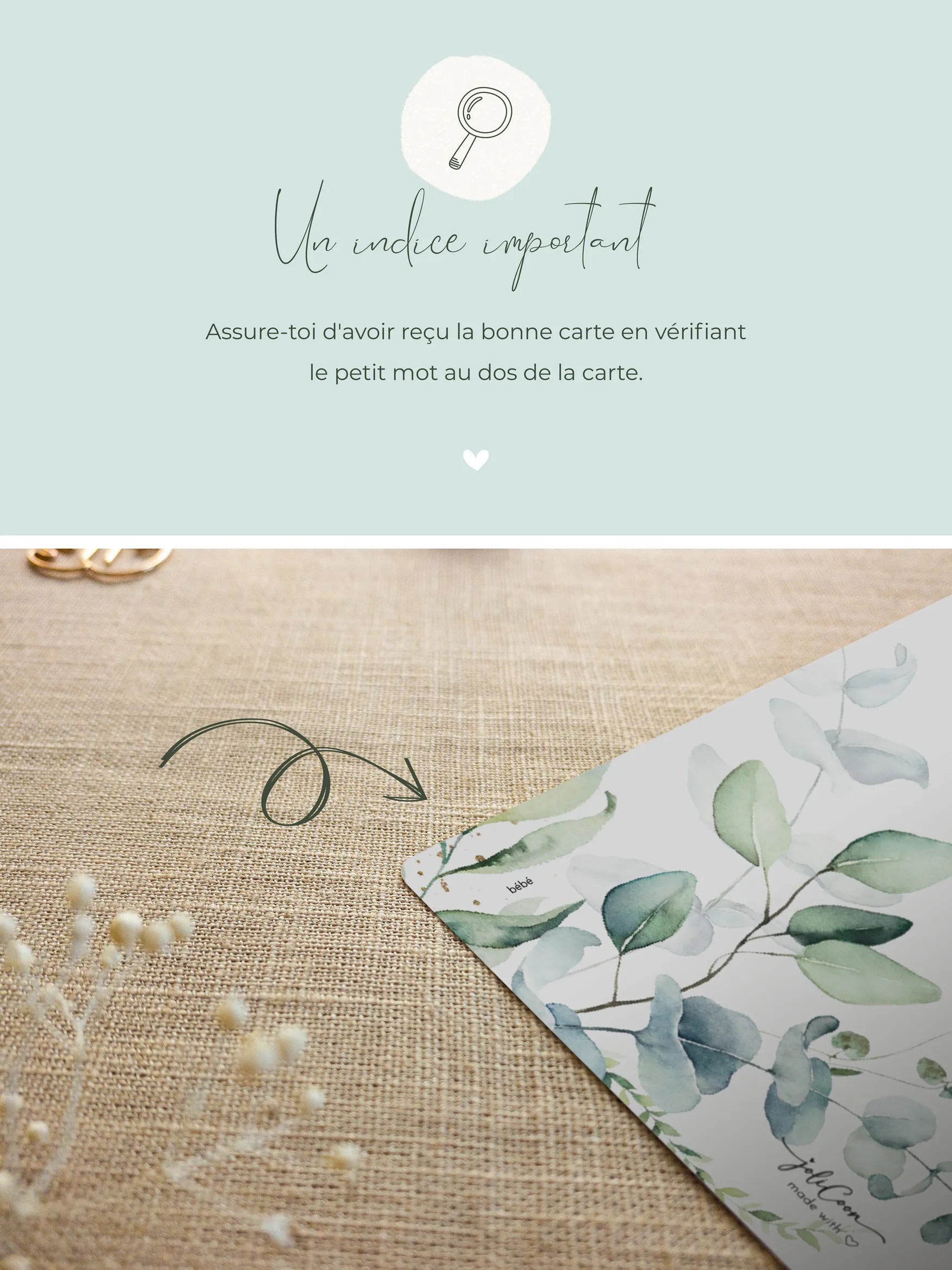 Nous allons avoir un bébé Carte à gratter Eucalyptus