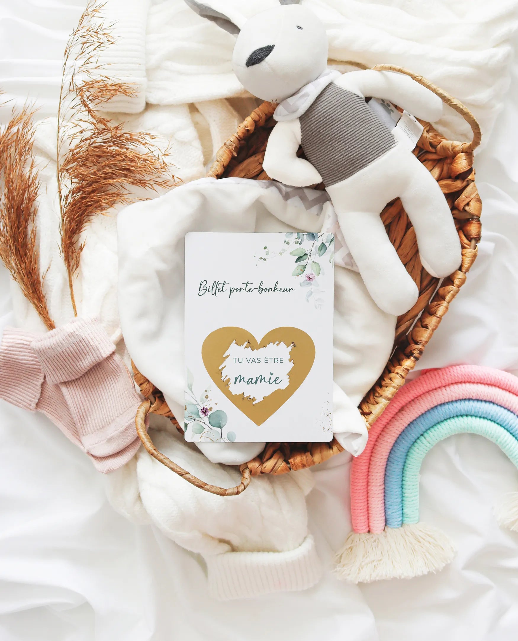 Tu vas être mamie Carte à gratter Eucalyptus