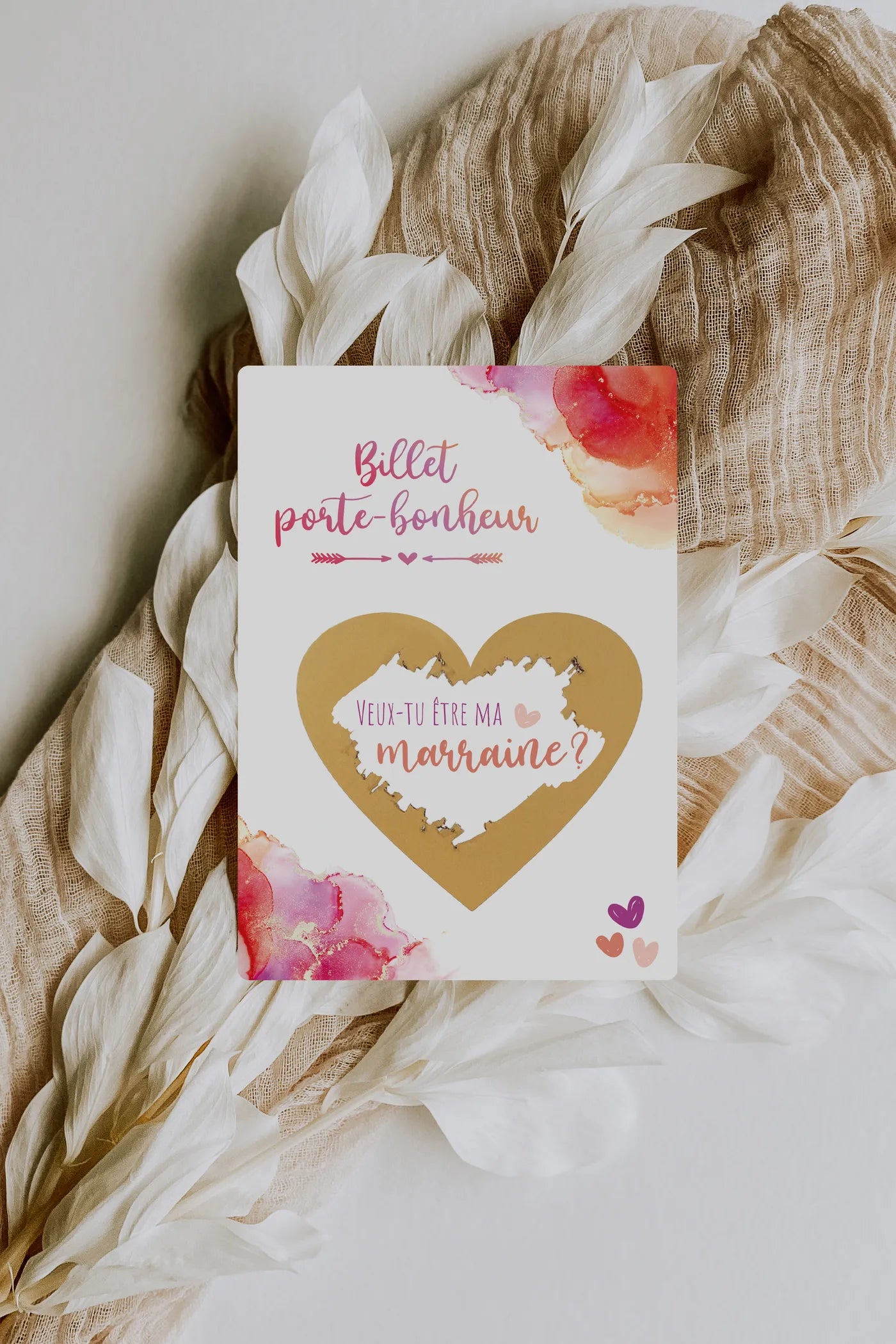 Veux-tu être ma marraine Carte à gratter Dream