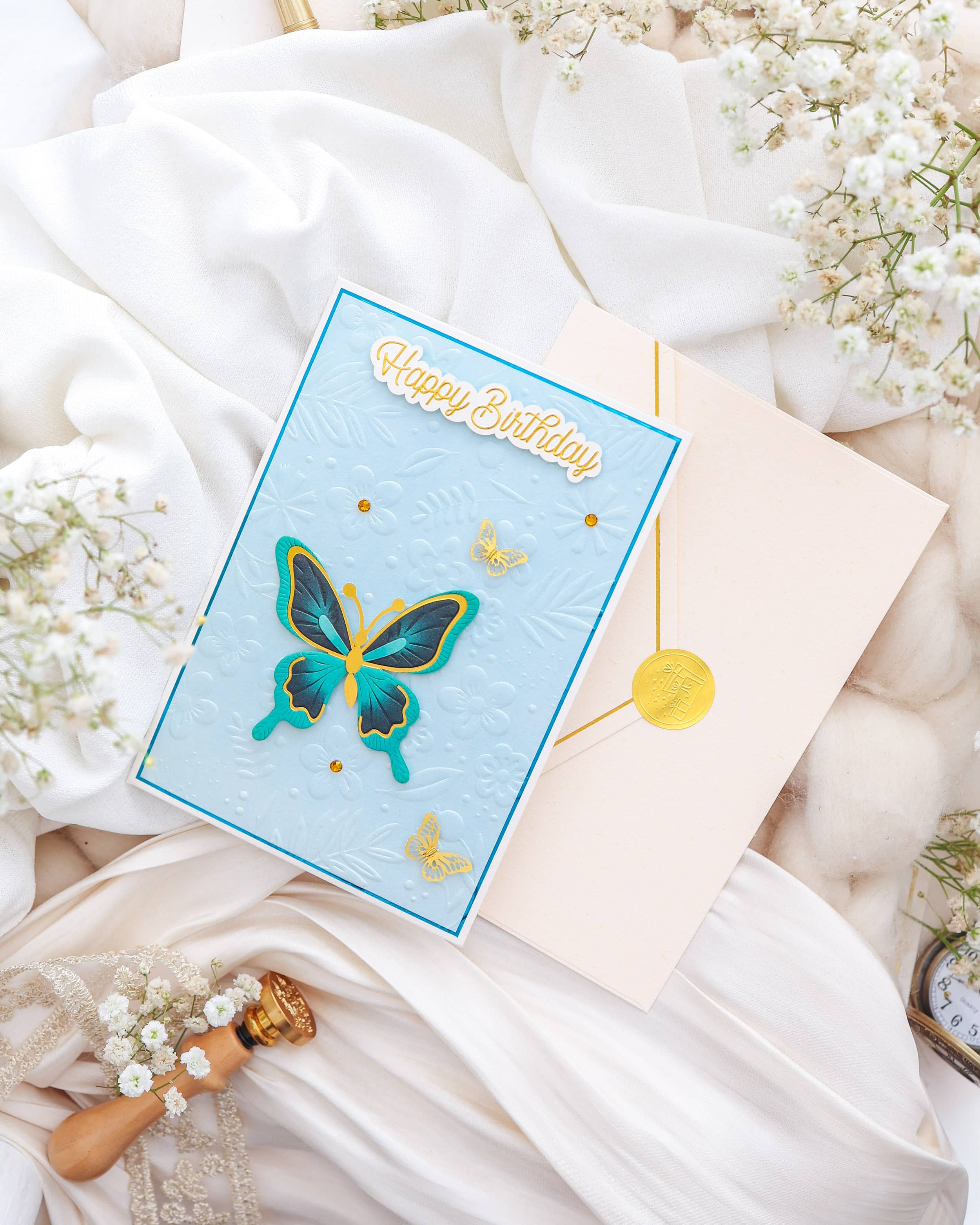 Geburtstagskarte SIGNATURE Butterfly