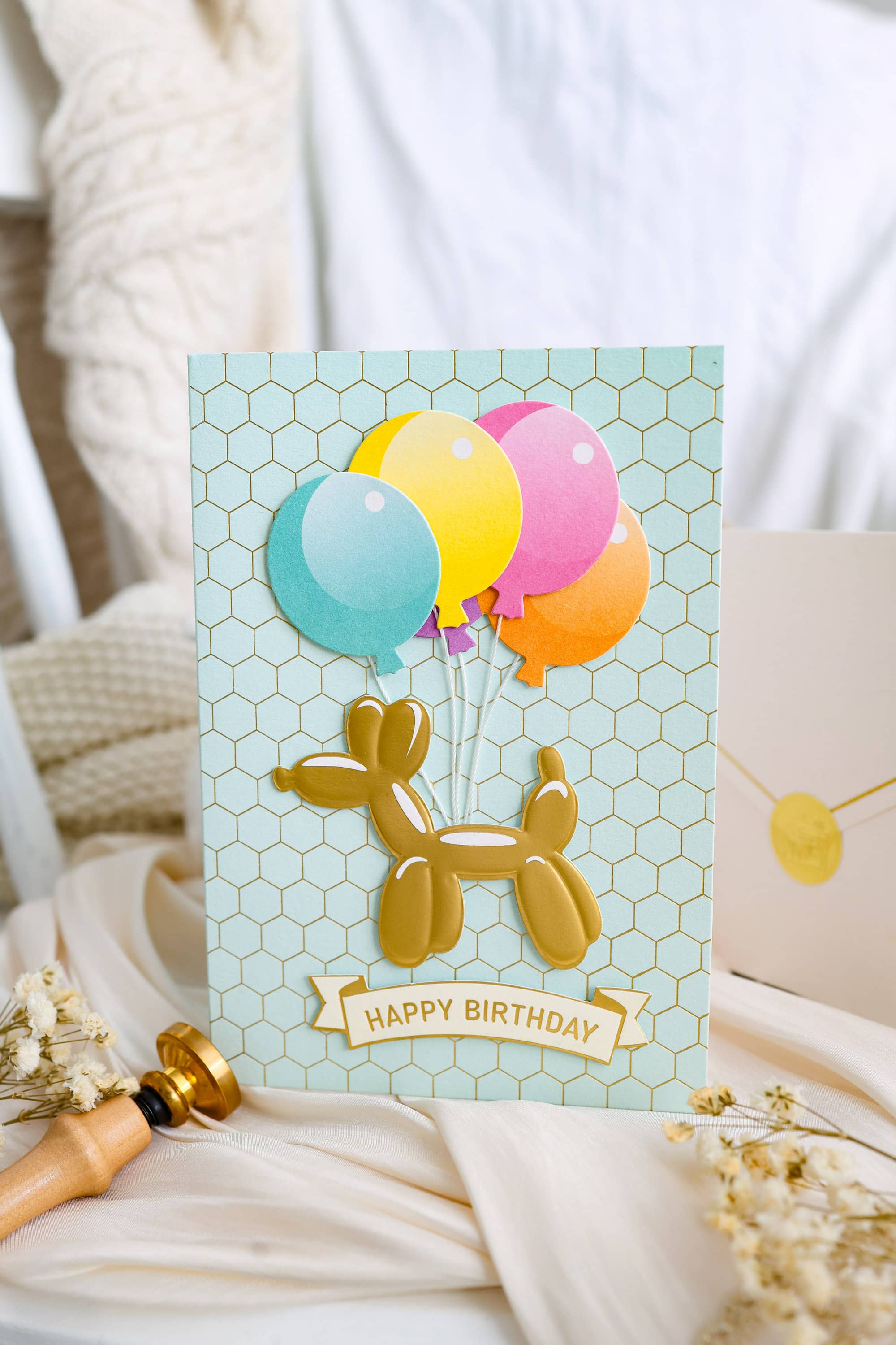 Karte Geburtstag Signature mit Kuvert und Siegel JoliCoon 