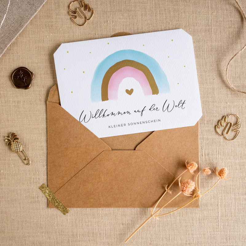 Joli Coon Carte anniversaire - Joyeux Anniversaire avec enveloppe