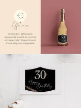 30 Anniversaire étiquette bouteille