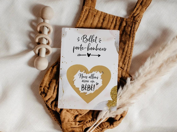 Nous allons avoir un bébé Carte à gratter Golden Glamour